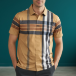 Grid Stripe Polo