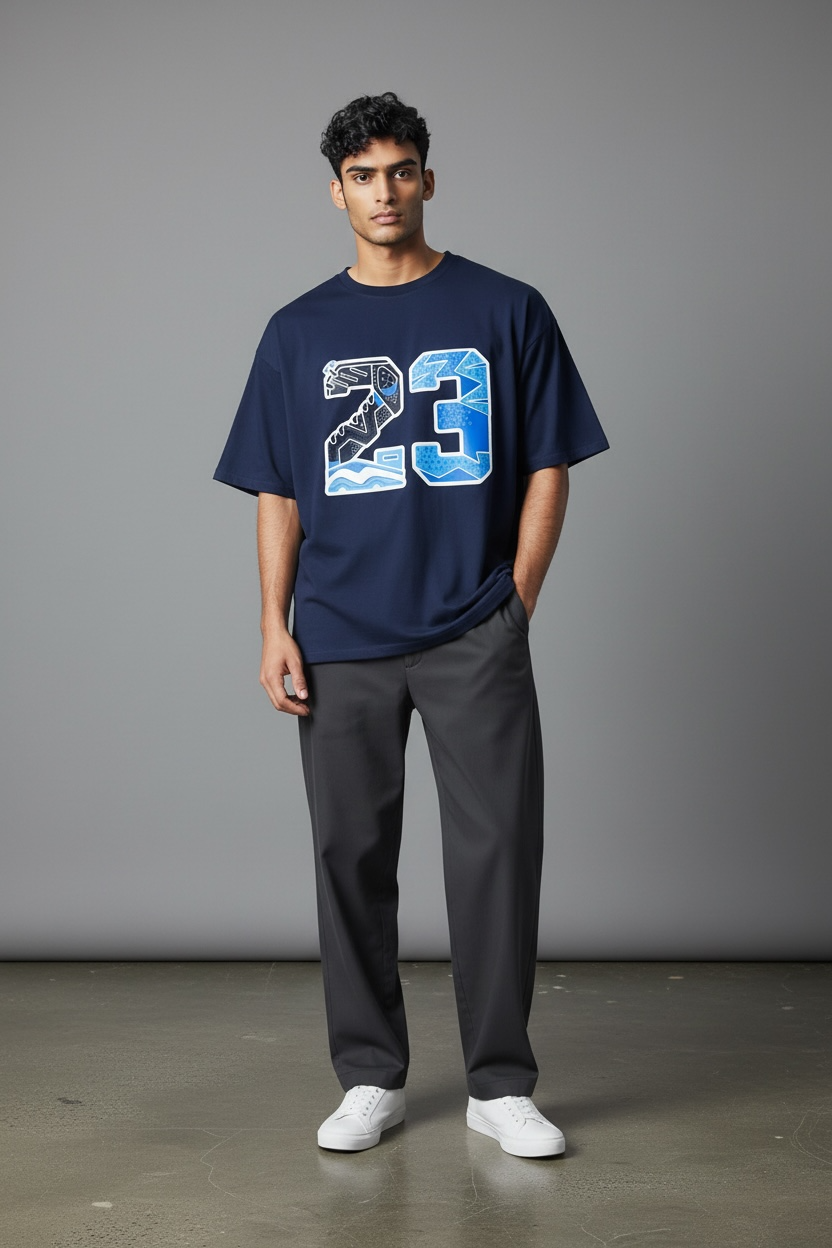 23 Printed Oversized Tee - Image 5