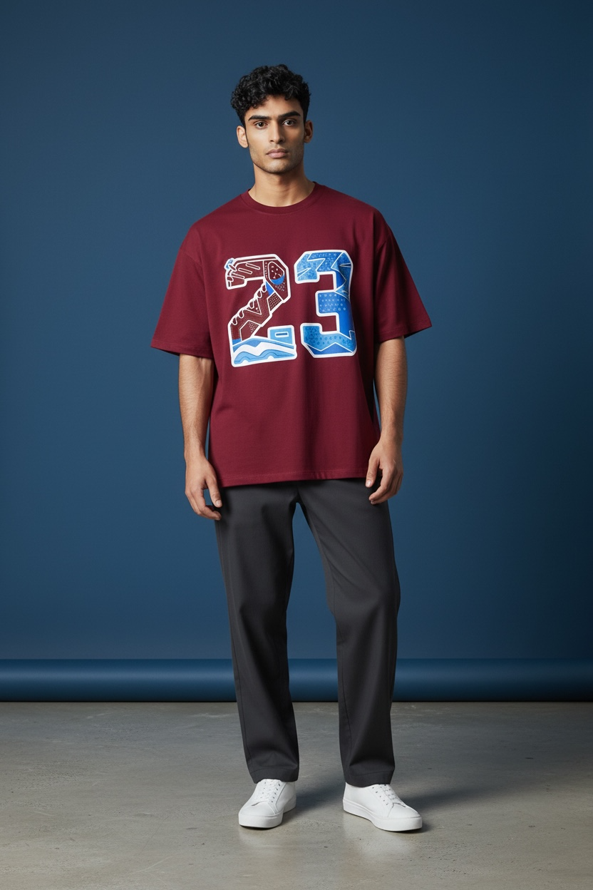23 Printed Oversized Tee - Image 4