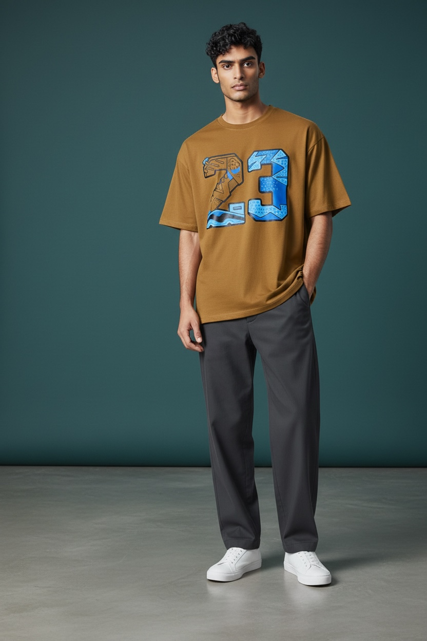23 Printed Oversized Tee - Image 3