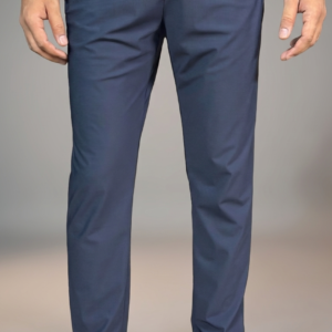 Slim Fit Stretch Trousers (Blue)