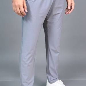 Slim Fit Stretch Trousers (Gray)